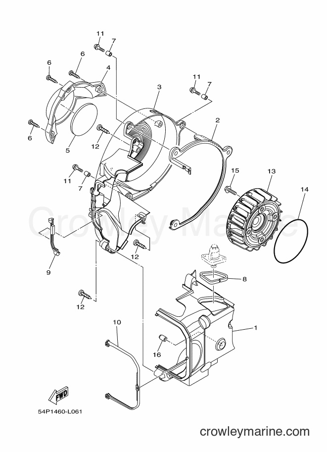 2015 Scooter AF115FX - AF115FX (2BU3) [010] - AIR SHROUD & FAN