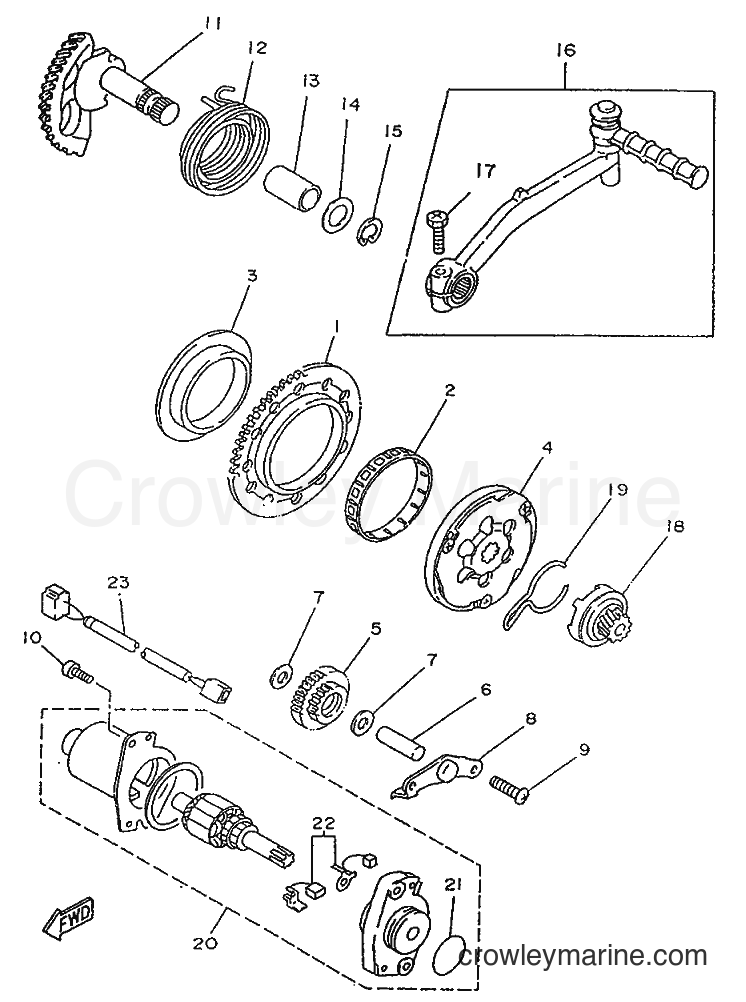 Yamaha Motors YA50R (4PC6) [999] - STARTER