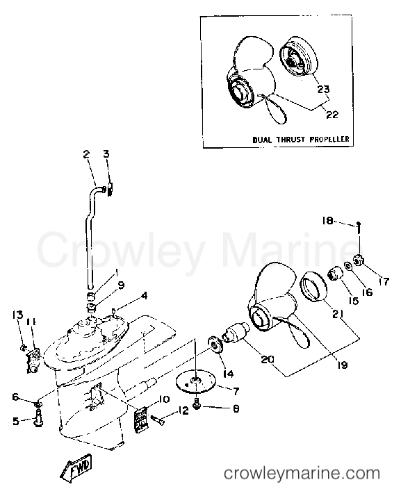 Yamaha Motors 25LD - LOWER DRIVE 2