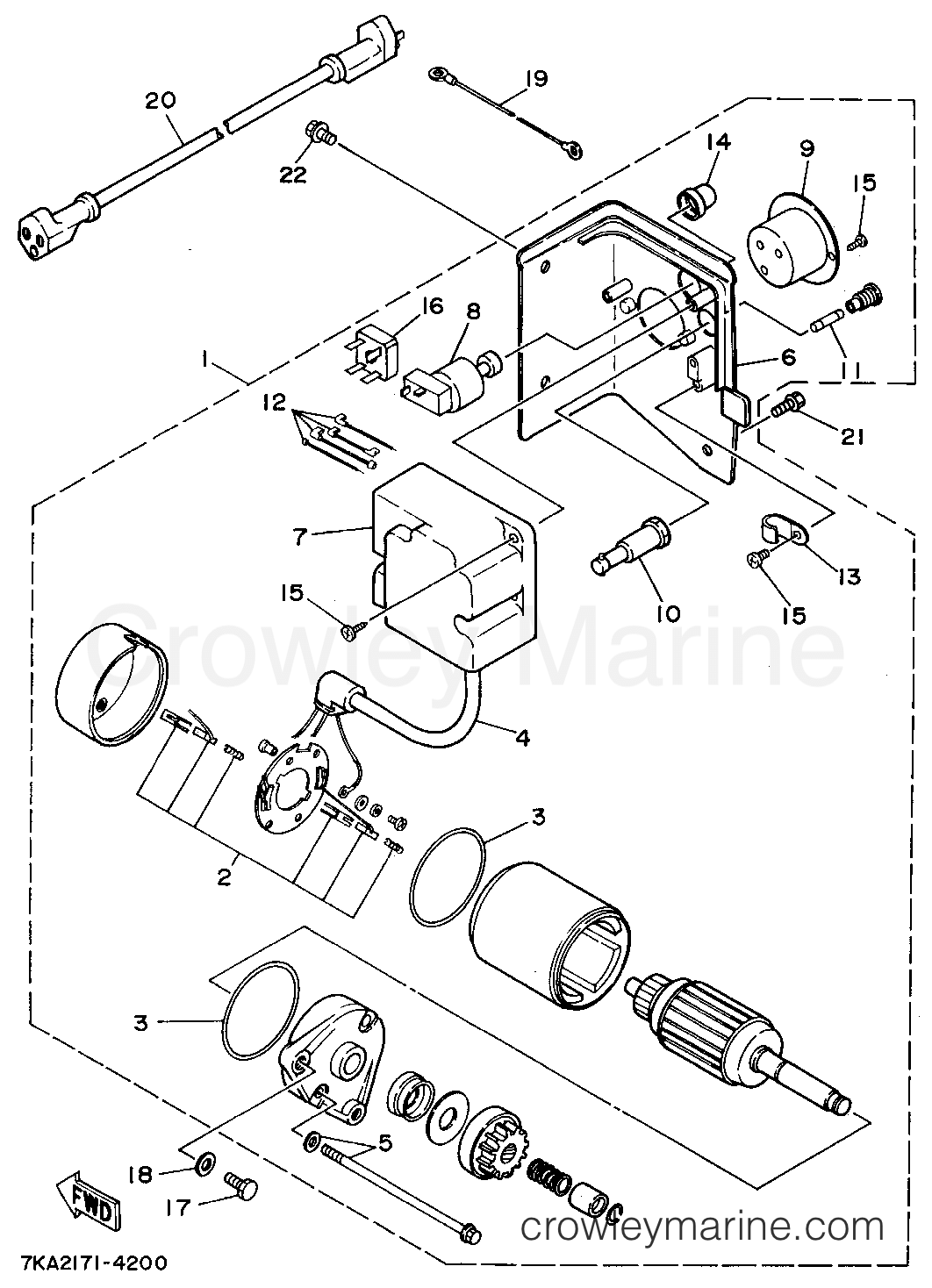 Yamaha Motors YS624TEC - A - C - STARTER (FOR YS624TE)
