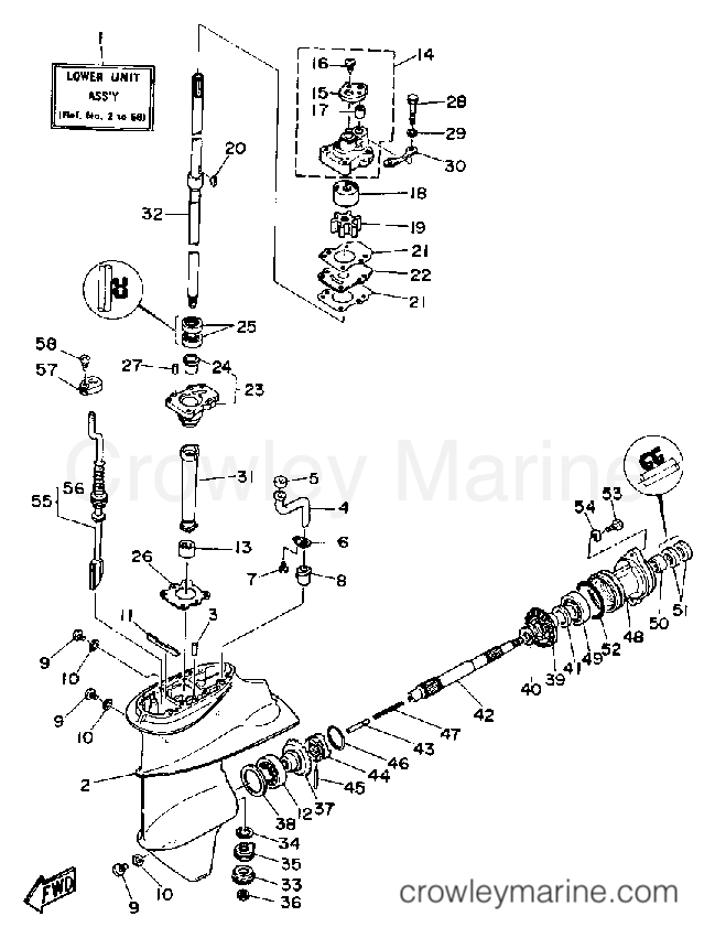 Yamaha Motors F9.9LD - LOWER DRIVE 1