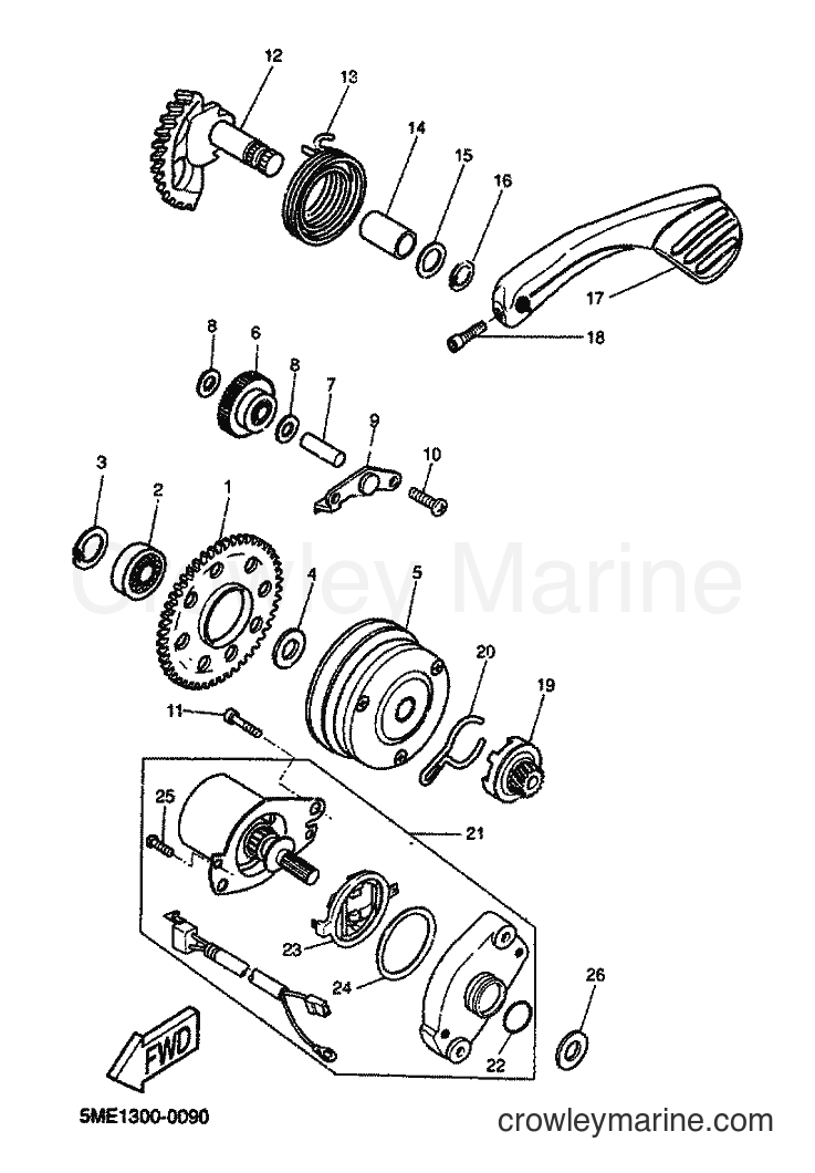 2000 Scooter YQ100 - YQ100 (5ME1) [080] - STARTER