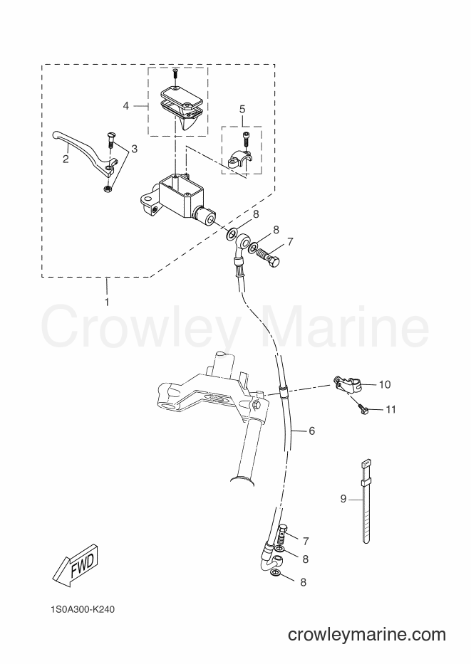 Yamaha Motors EW50N (1S0A) [050] - FRONT MASTER CYLINDER