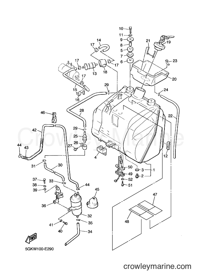 2007 Cruiser VMX12 - VMX12 (4C45) [010] - FUEL TANK