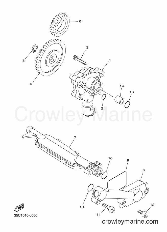 Yamaha Motors XVS400C (35C7) [010] - OIL PUMP