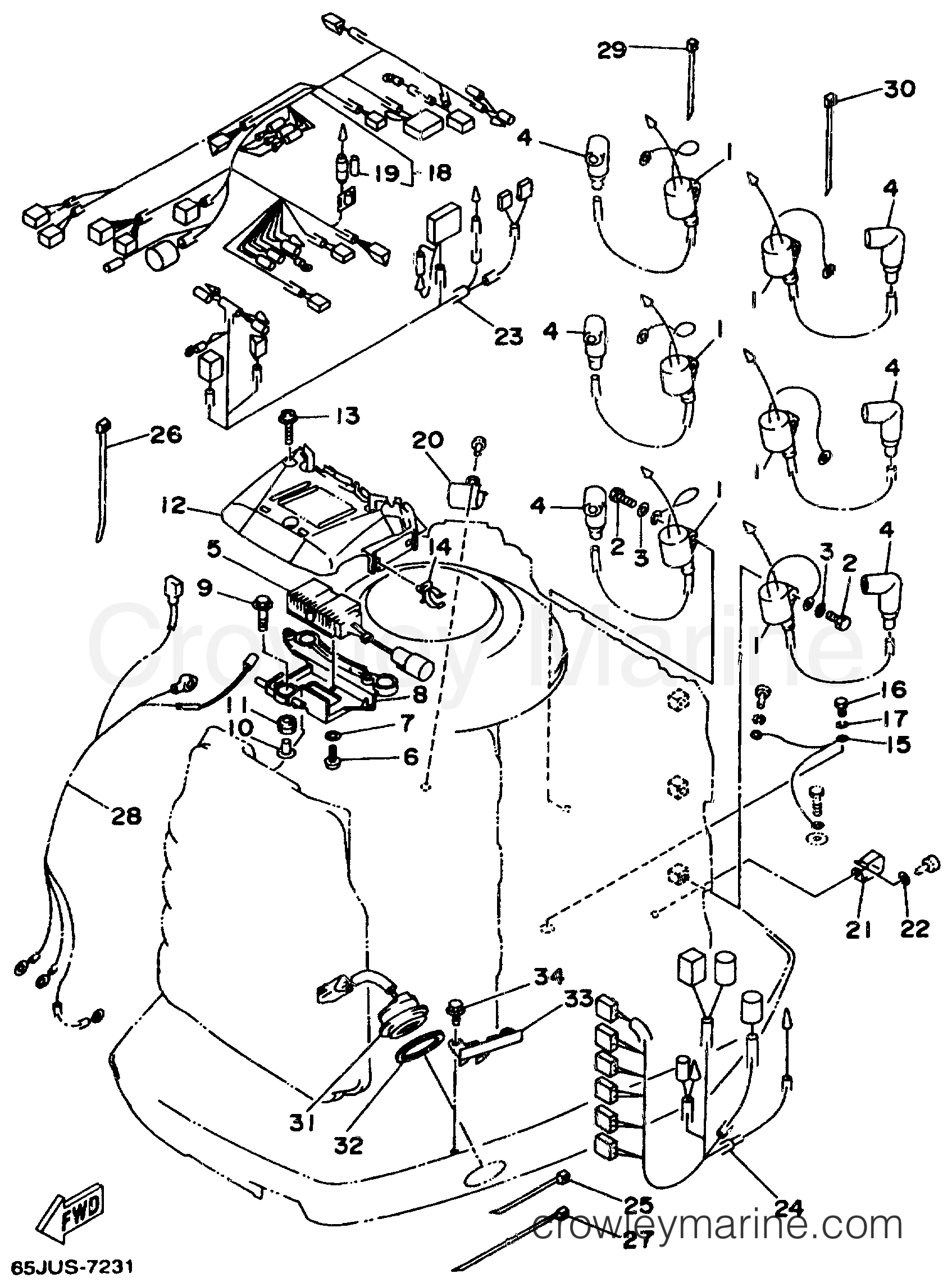 Yamaha Motors S225TURX - ELECTRICAL 2