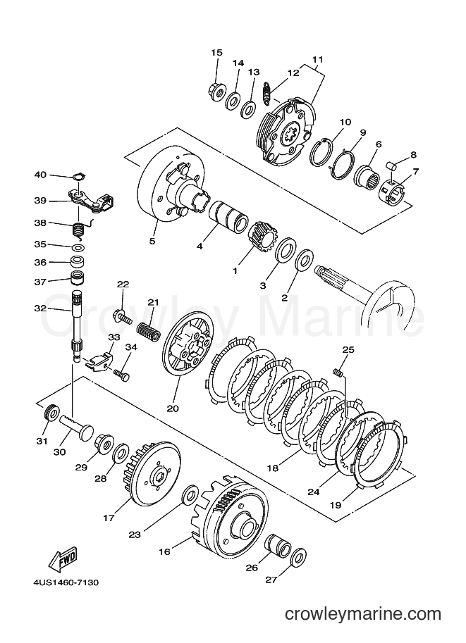 1997 Scooter V110E - V110E (4US1) [999] - CLUTCH 2