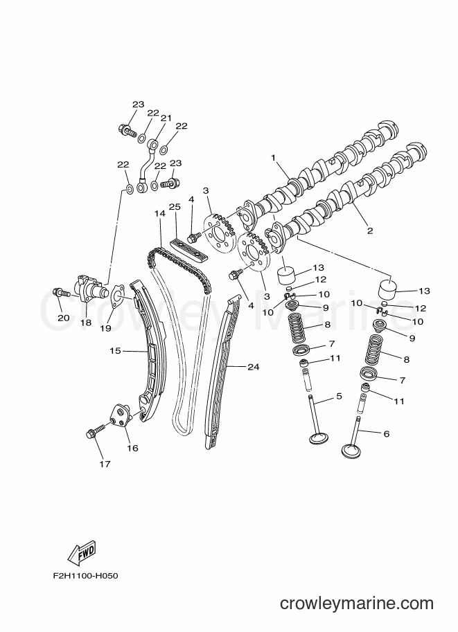 Yamaha Motors VX1800A-L (F2M9) [010] - VALVE