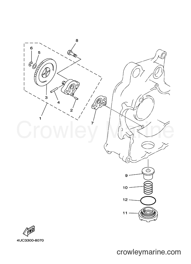 1999 Scooter YP250D - YP250D (5DF5) [030] - OIL PUMP