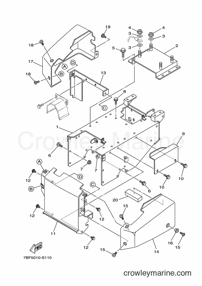 Yamaha Motors YT1380 (7BE3) [010] - FRAME
