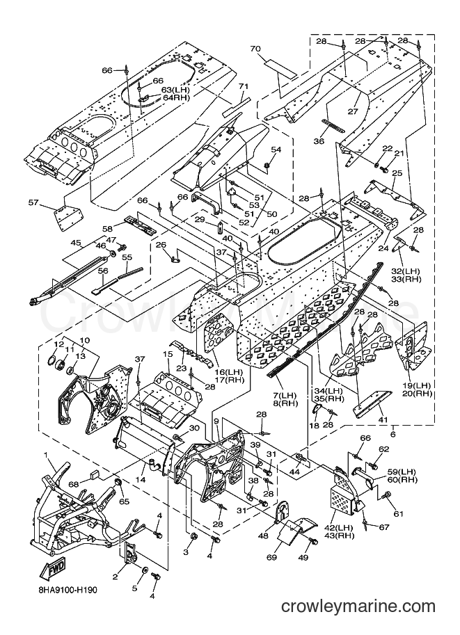 2009 Snowmobile RFX10RM - RFX10RM (8HAA) [010] - FRAME