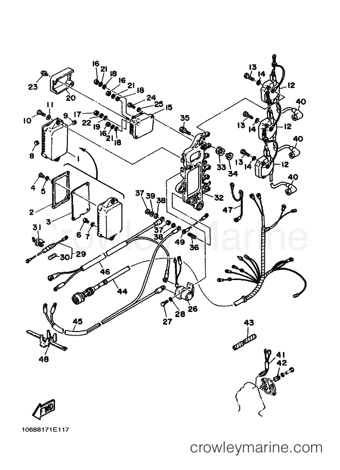 Yamaha Motors CV85ED (6880) [010] - ELECTRICAL