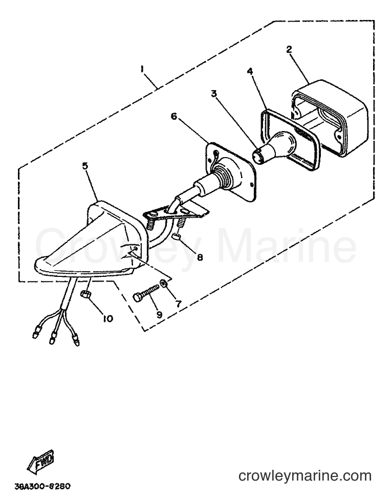 1996 Dirt Bike TY250Z - TY250Z (4GG8) [070] - TAILLIGHT