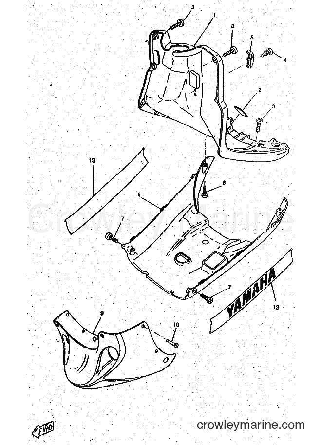 1998 Scooter CW50RSP - CW50RSP (4URD) [999] - LEG SHIELD