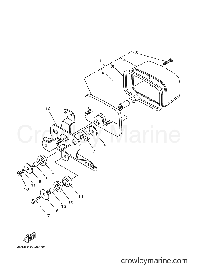 2000 ATV YFM350FW-X - YFM350FW-X (4KBJ) [010] - TAILLIGHT 2