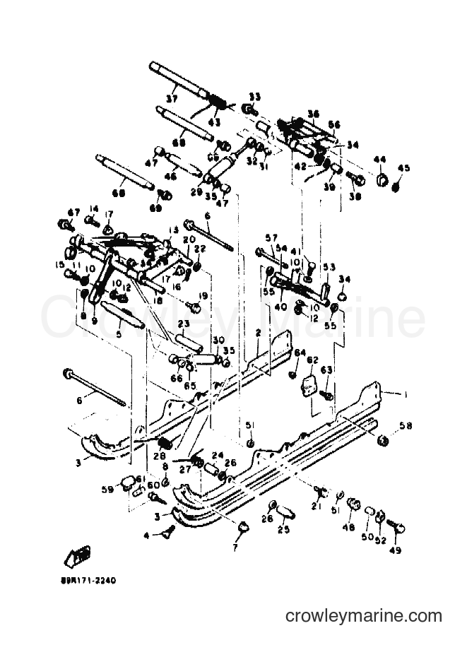 1992 Snowmobile VT480TF - VT480TF (89R1) [010] - TRACK SUSPENSION 2