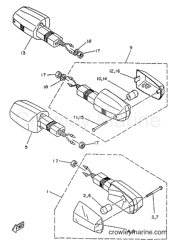 1996 Scooter TZR50 - TZR50 (4YV1) [999] - HANDLE SWITCH & LEVER