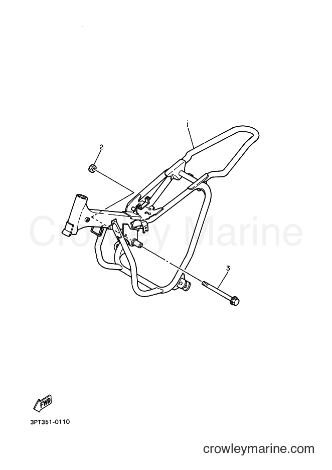 2000 Dirt Bike PW50 - PW50 (3PTX) [080] - FRAME