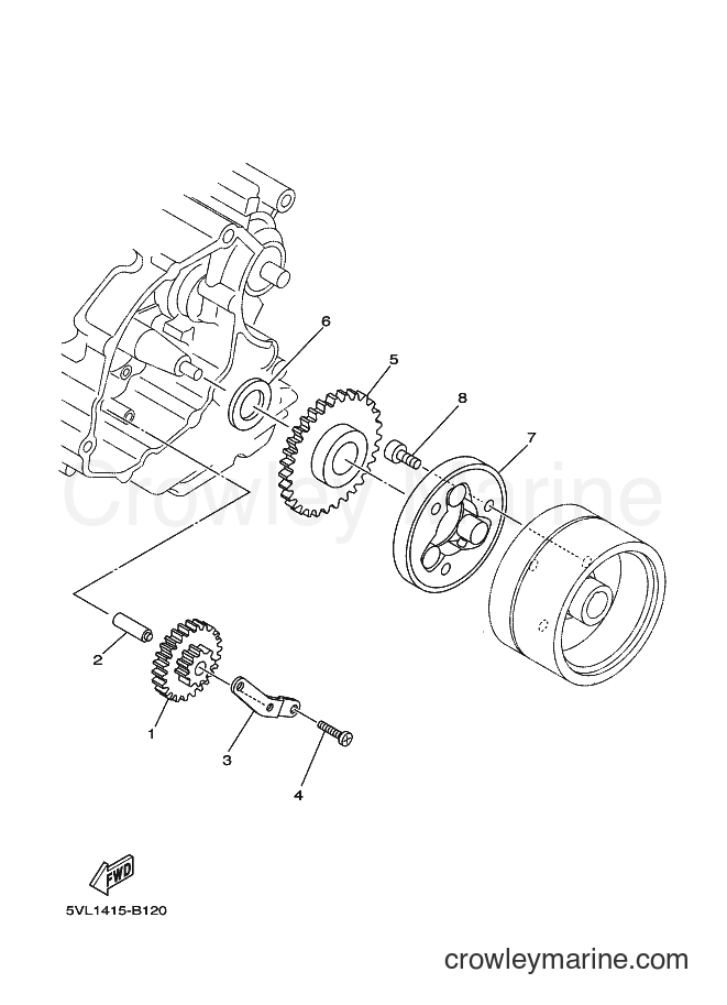 2007 Dirt Bike XT125R - XT125R (13D3) [010] - STARTER CLUTCH