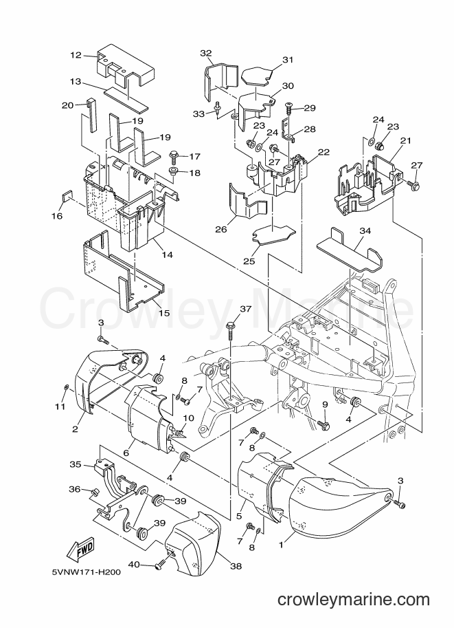 Yamaha Motors XV1700A (1BH3) [010] - SIDE COVER