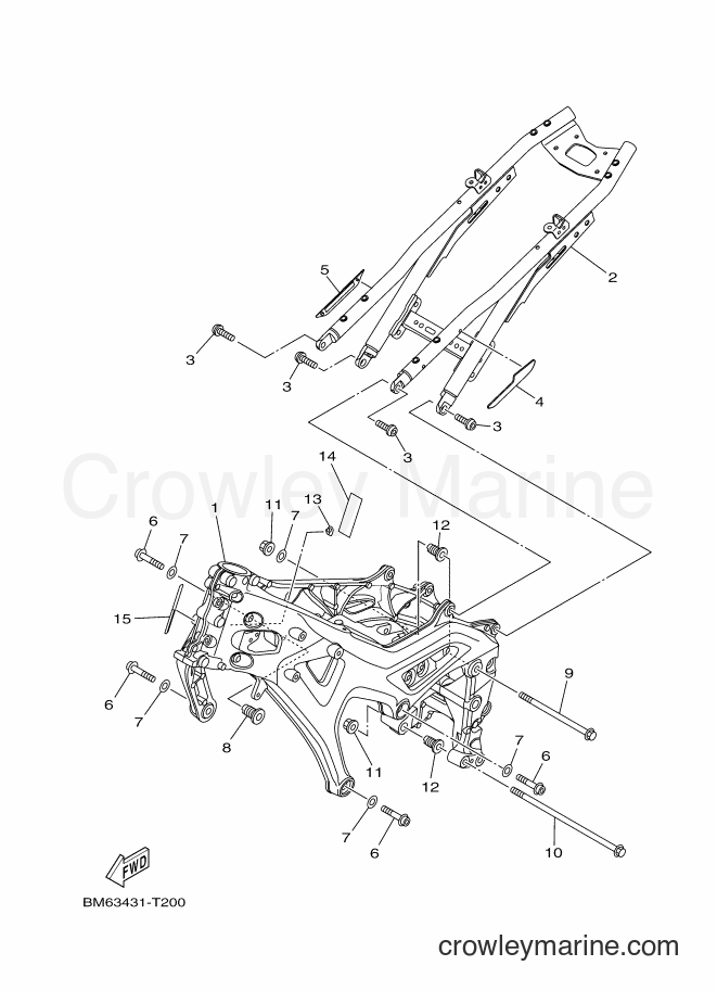 Yamaha Motors MTN850-A (BM63) [010] - FRAME