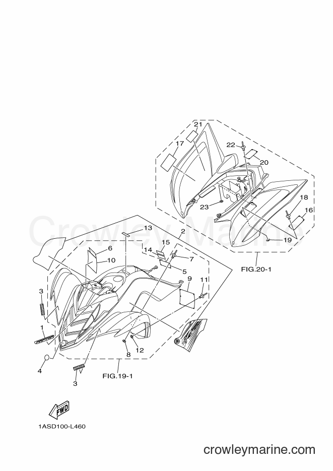 2012 ATV YFM700R - YFM700R (1ASF) [010] - EMBLEM & LABEL 1