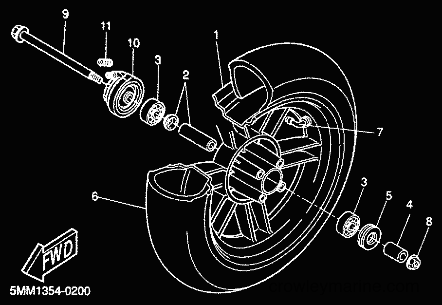 Yamaha Motors CW50 (5MN1) [020] - FRONT WHEEL