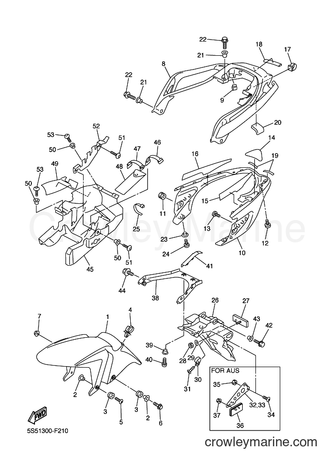 2009 Street Bike FZ6-NHG - FZ6-NHG (5S55) [010] - FENDER