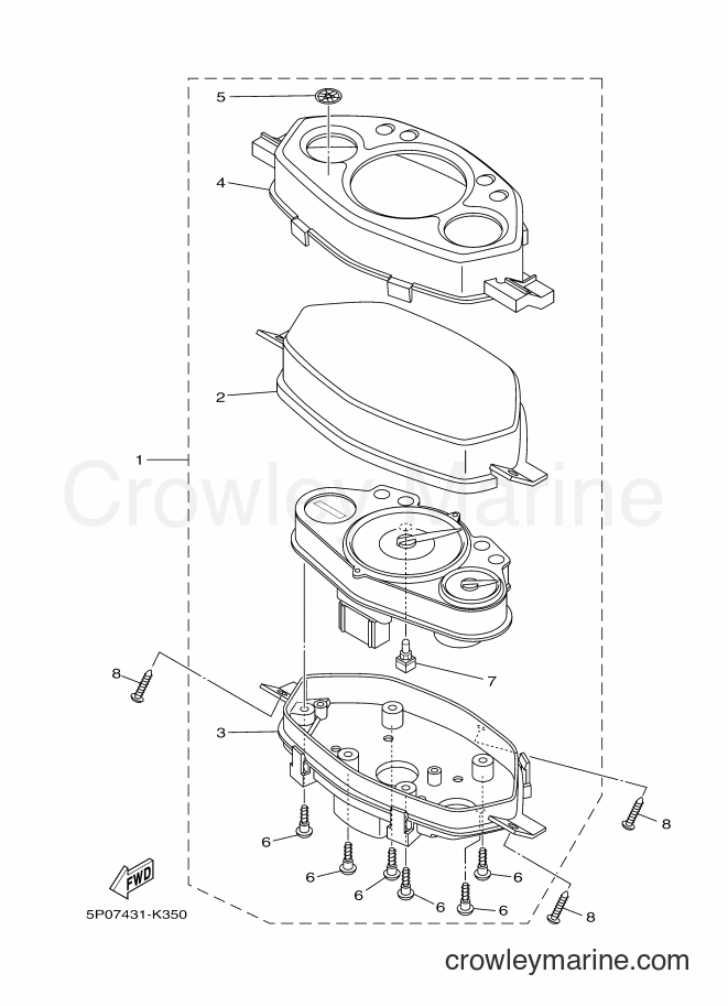 Yamaha Motors AT135 (5P07) [010] - METER