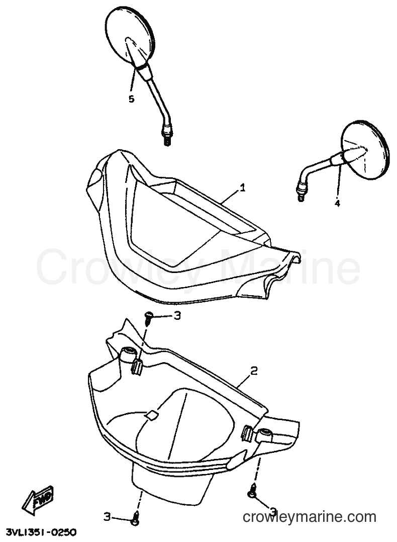 1990 Scooter CW50 - CW50 (3WW1) [999] - COWLING 1