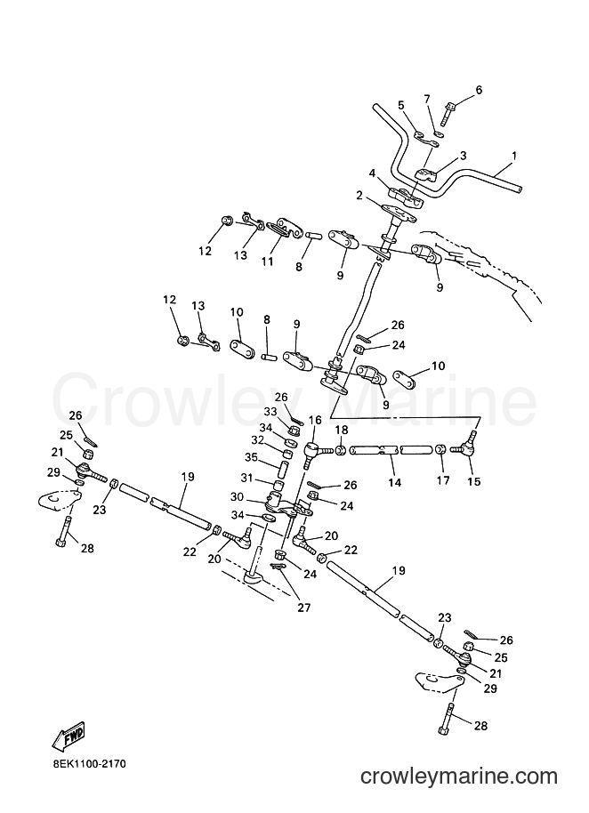 Yamaha Motors SXV60VT (8FD1) [030] - STEERING