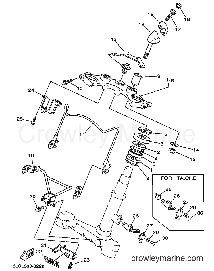 1998 Cruiser XV250S - XV250S (3LSL) [080] - STEERING