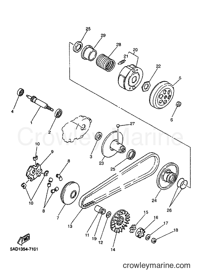 Yamaha Motors YN50 (5BW3) [010] - CLUTCH