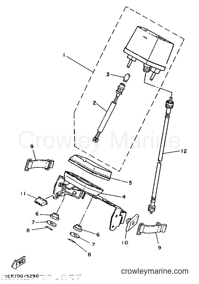 1988 Dirt Bike TY250 - TY250 (59N) [99A] - METER