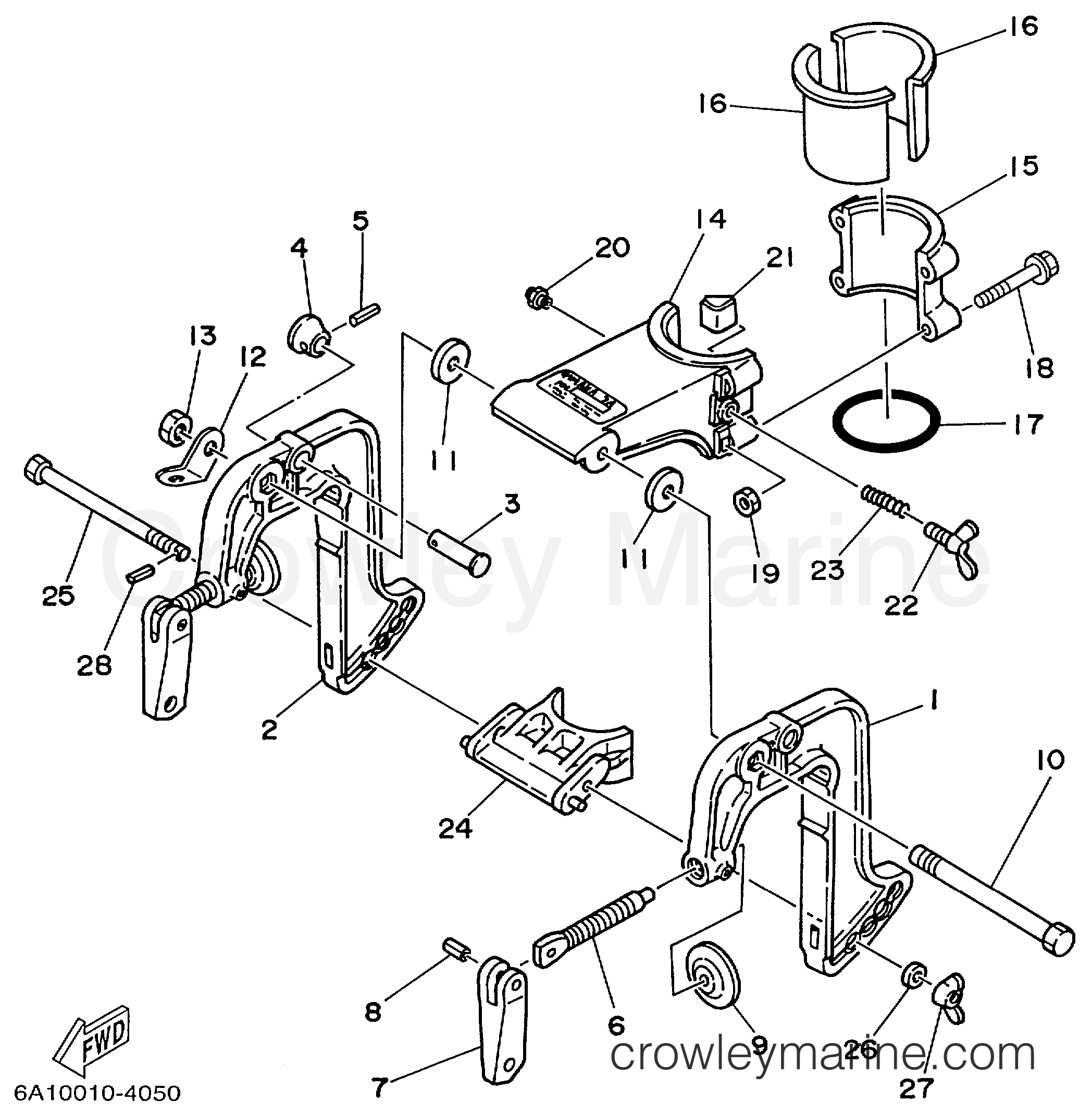Yamaha Motors 2MSHY - BRACKET 1