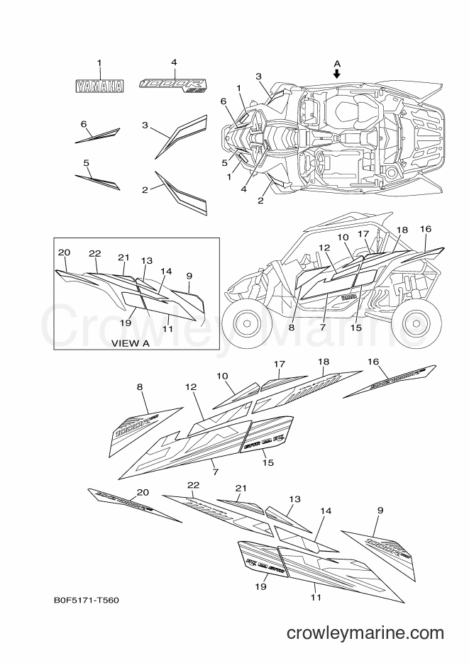 Yamaha Motors YXZ1000ETS (B0F6) [010] - GRAPHICS