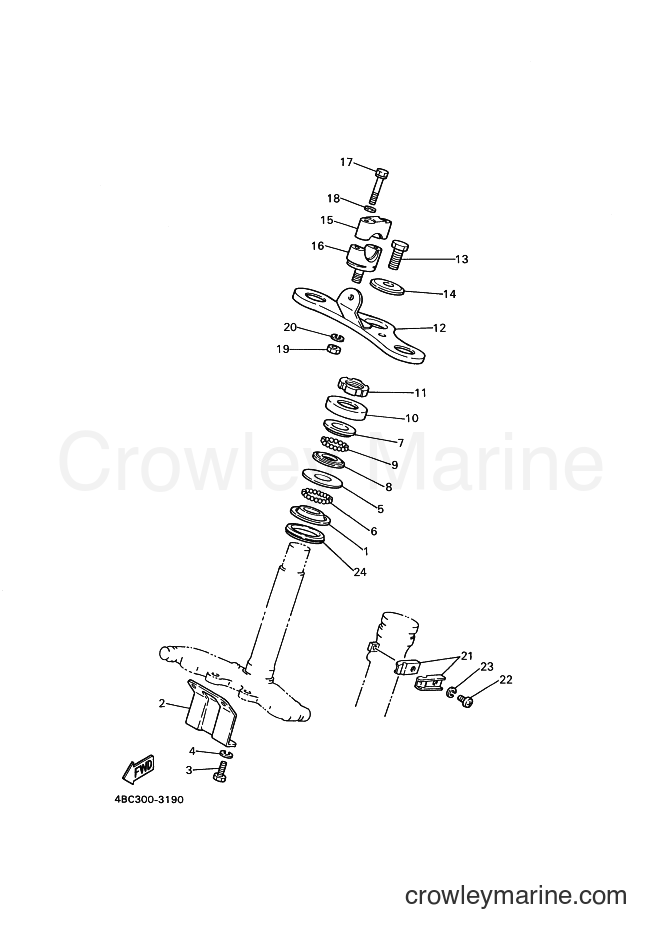 2000 Dirt Bike PW80 - PW80 (4BCA) [050] - STEERING
