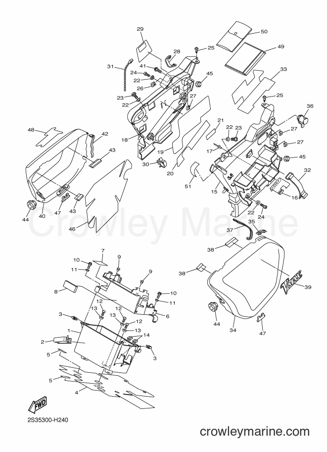Yamaha Motors VMAX (2S35) [020] - SIDE COVER 2