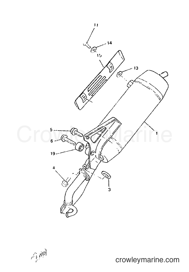 1996 Scooter CW50 - CW50 (4VV5) [999] - EXHAUST