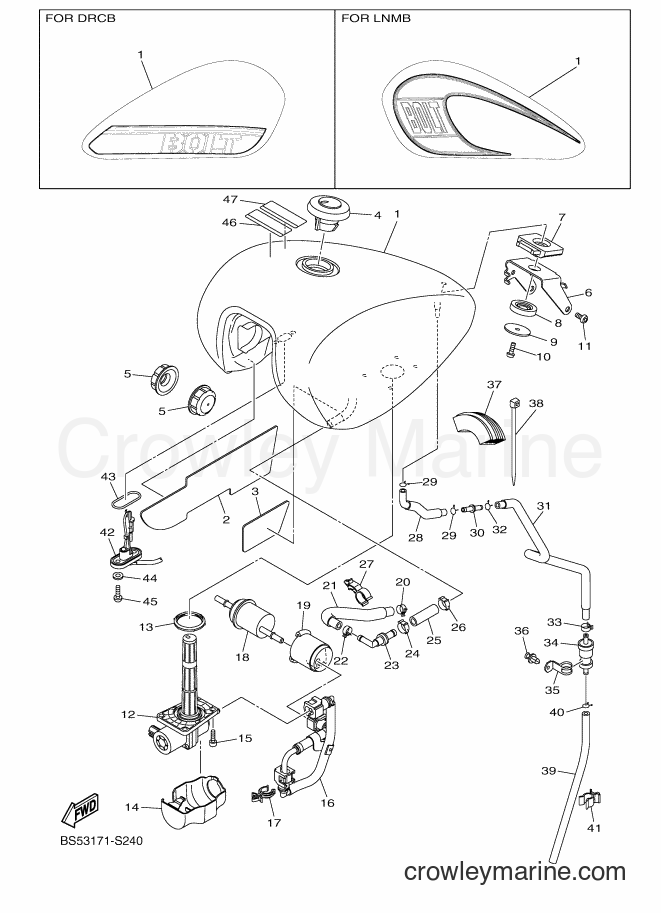 2017 Cruiser XVS950CUD - XVS950CUD (BS53) [010] - FUEL TANK