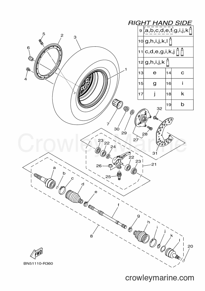 Yamaha Motors YXE700ES (BN45) [010] - FRONT WHEEL 2