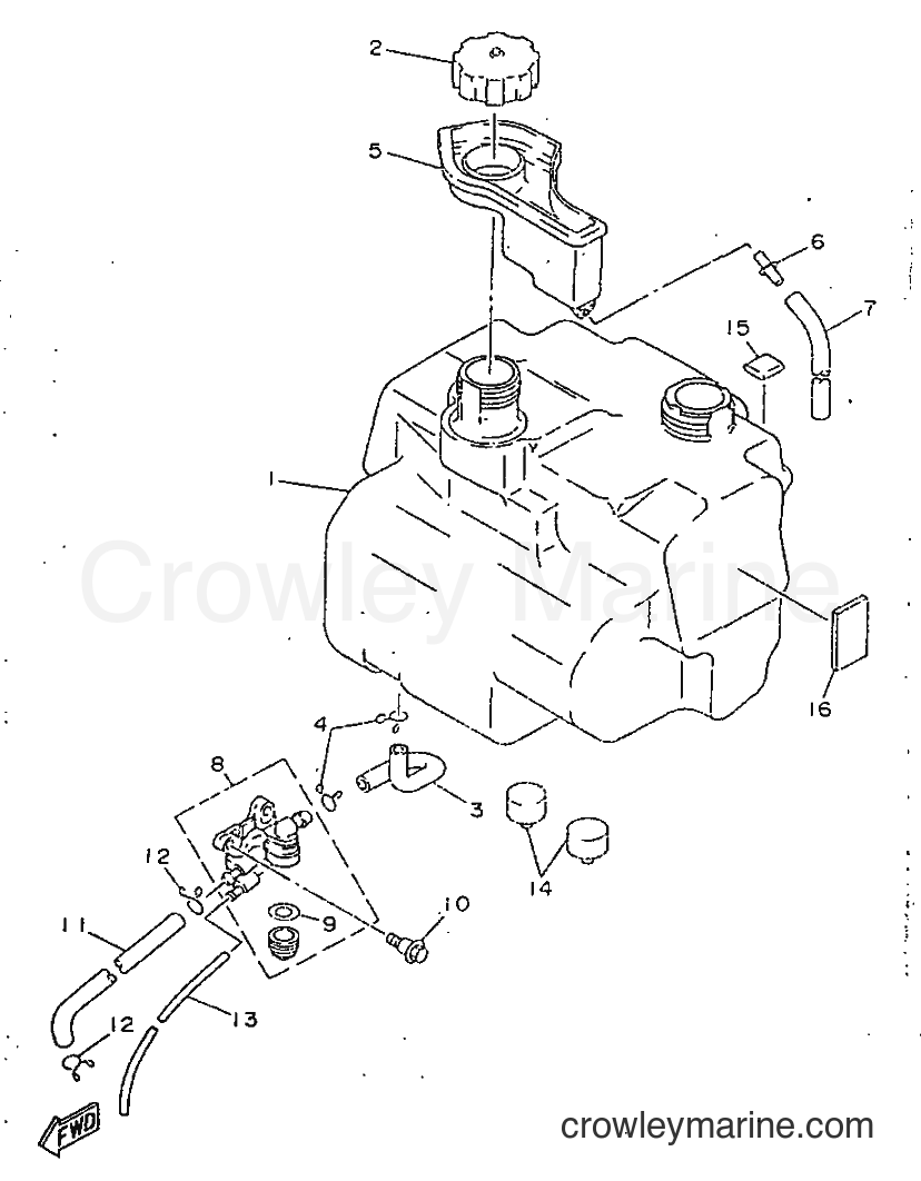 1995 Scooter YA50N - YA50N (3UG2) [999] - FUEL TANK