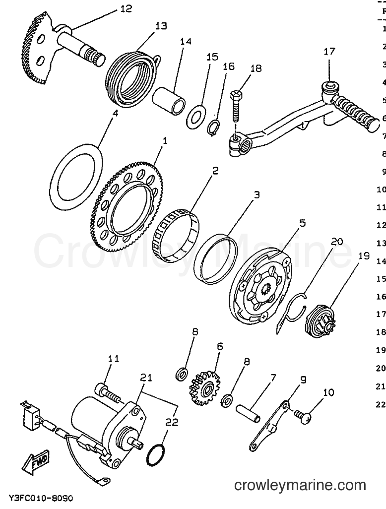 Yamaha Motors CW50 (4CA3) [999] - STARTER