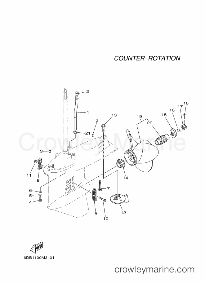 Yamaha Motors LF200XB-2014 (6DB2) [020] - LOWER CASING & DRIVE 2