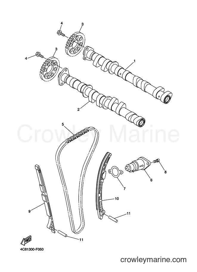 Yamaha Motors YZF-R1 (4C8D) [010] - CAMSHAFT & CHAIN