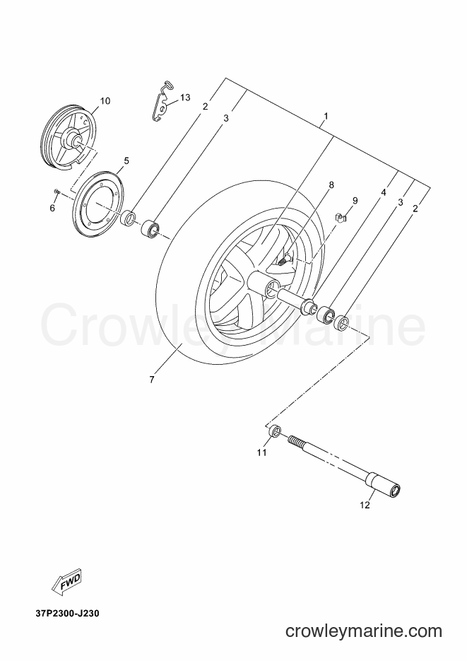 Yamaha Motors YP125RA (39D2) [060] - FRONT WHEEL
