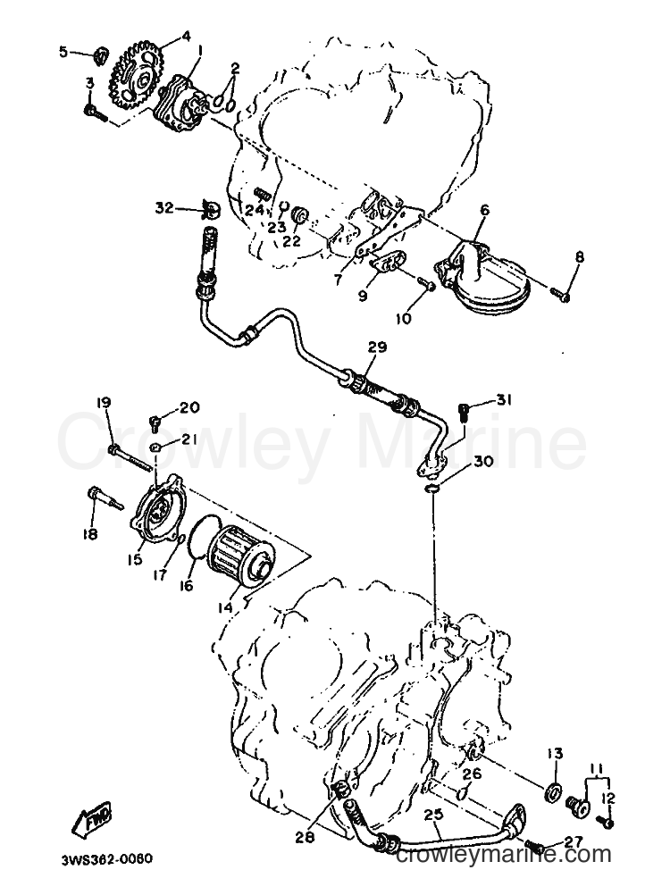 Yamaha Motors XT500E (3WS1) [999] - OIL PUMP