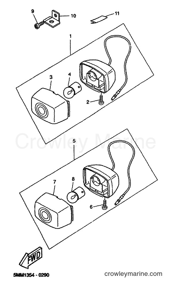 2000 Scooter CW50 - CW50 (5MN1) [040] - LUZ DE DESTELLADOR