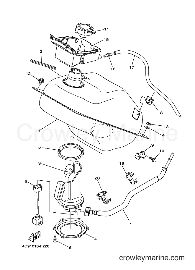 2011 Maxi-Scooter YP250 - YP250 (4D94) [010] - FUEL TANK