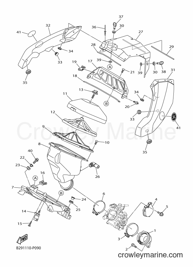 2015 Dirt Bike YZ250FX - YZ250FX (B292) [010] - INTAKE